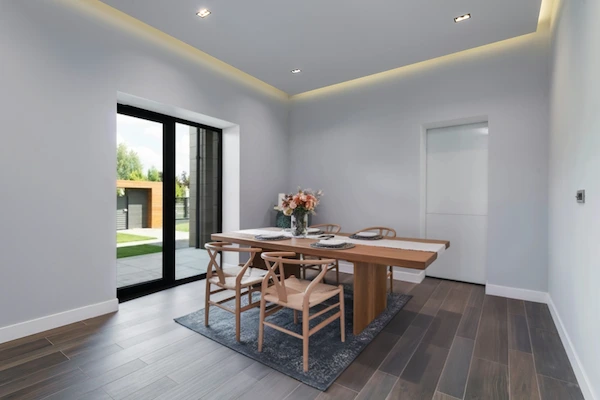 AI Virtually Staged Dining Room