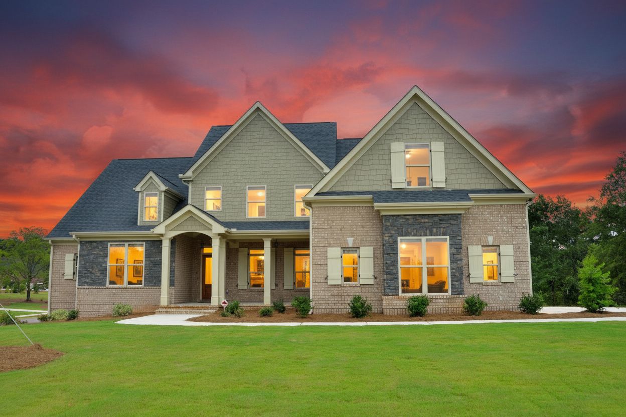 Day to dusk exterior staging — Stager AI