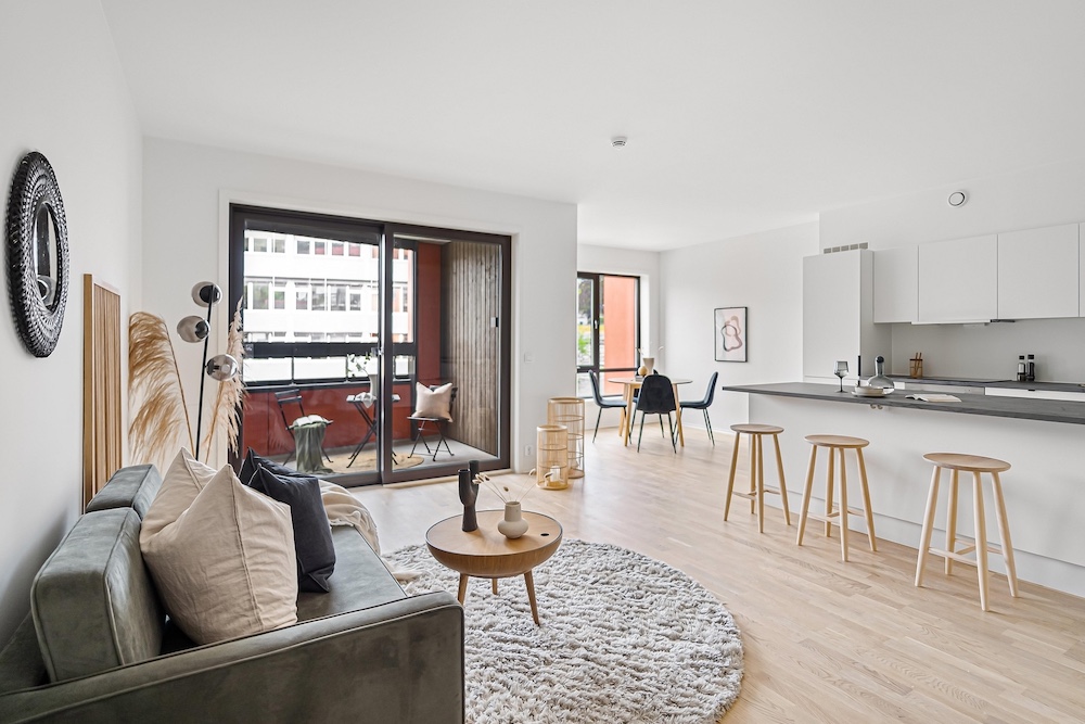 Living Room virtual staging Stager AI vs Styldod