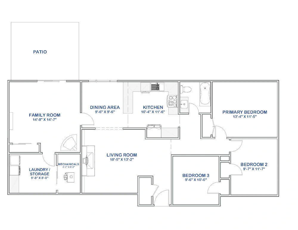 2D Floor Plan Sketch