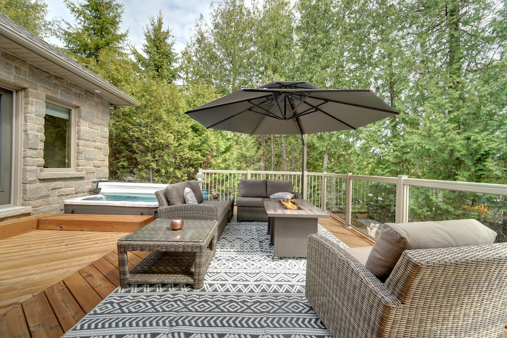 Exterior HDR photo editing — before HDR editing