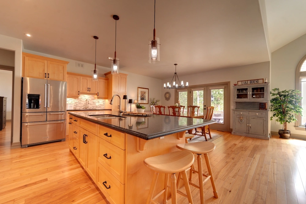 Open plan HDR photo editing — before HDR editing