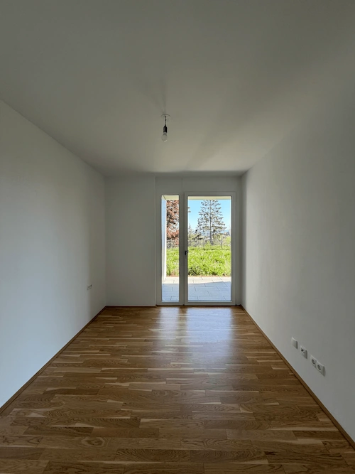 Empty minimalist modern room ready for virtual staging